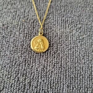 Gold Angel Pendant Necklace